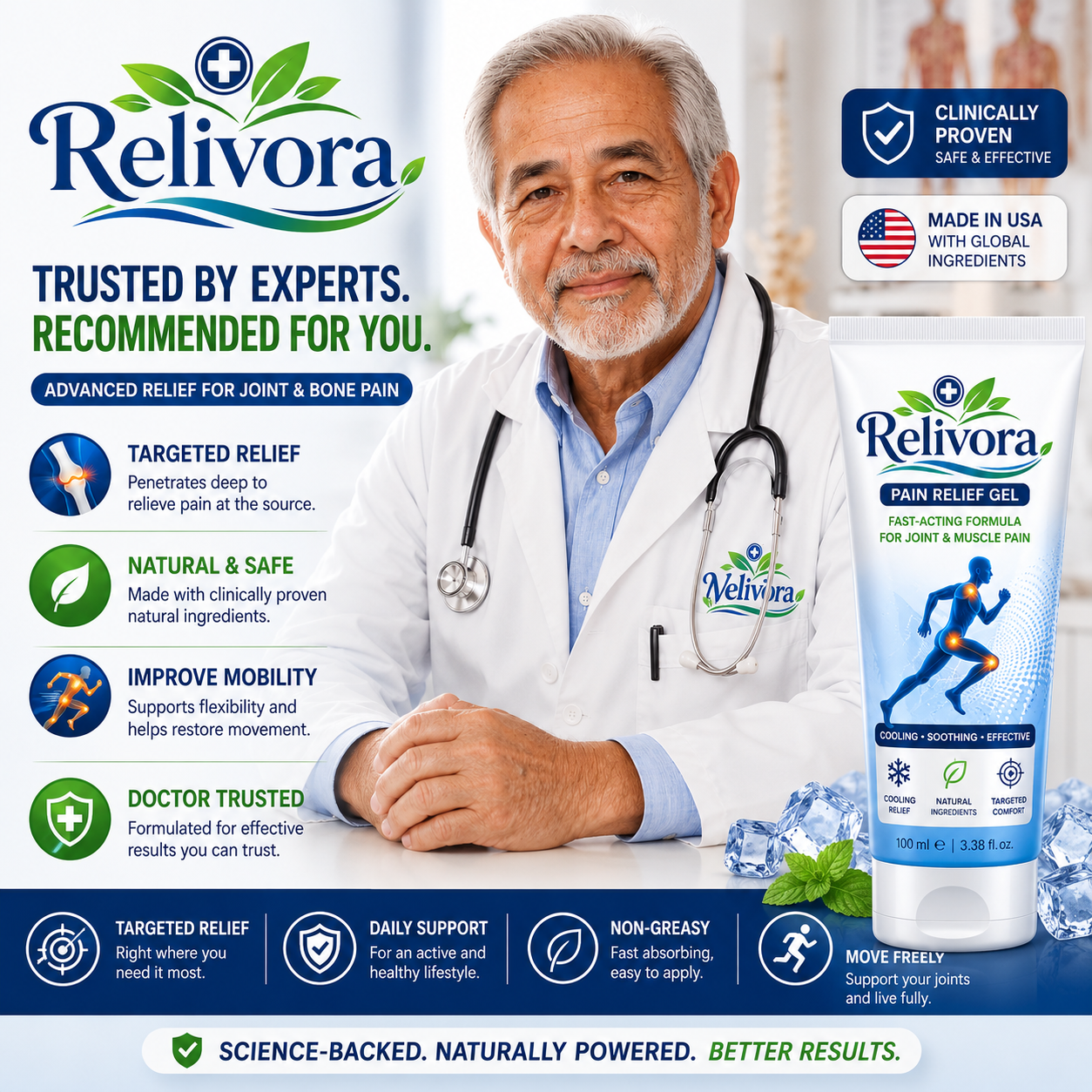 Relivora® Joint Relief Gel – Fast Cooling Support
