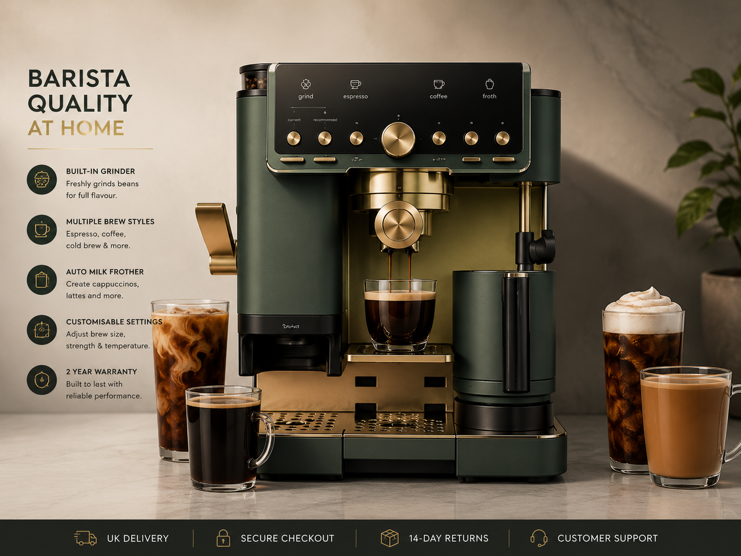 Premium Bean-to-Cup Coffee Machine