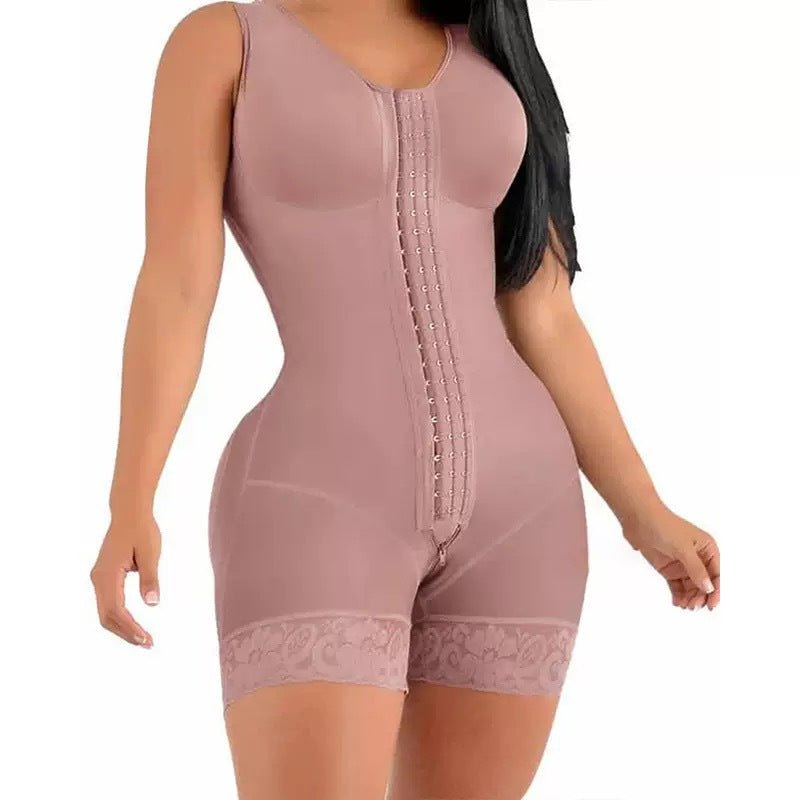 FAJAS COLOMBIANAS SHAPEWEAR FOR WOMEN TUMMY CONTROL POST SURGERY FULL BODY SHAPER BUTT LIFTER WITH ZIPPER CROTCH