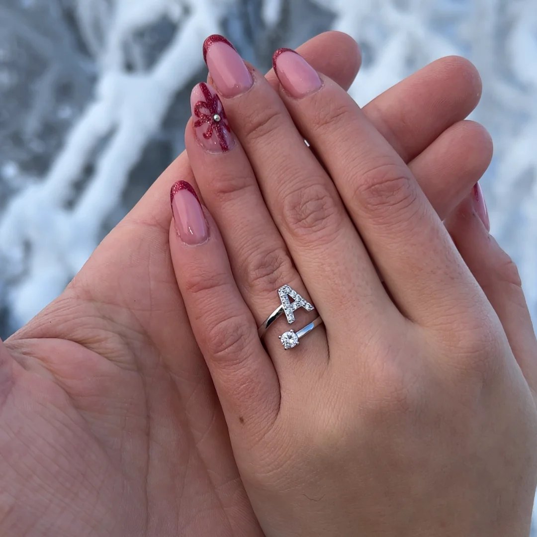 LUXURY LETTER UNISIZE RING