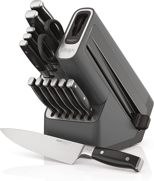 Foodi NeverDull K32014 Premium Knife System, 14-Piece Knife Block Set