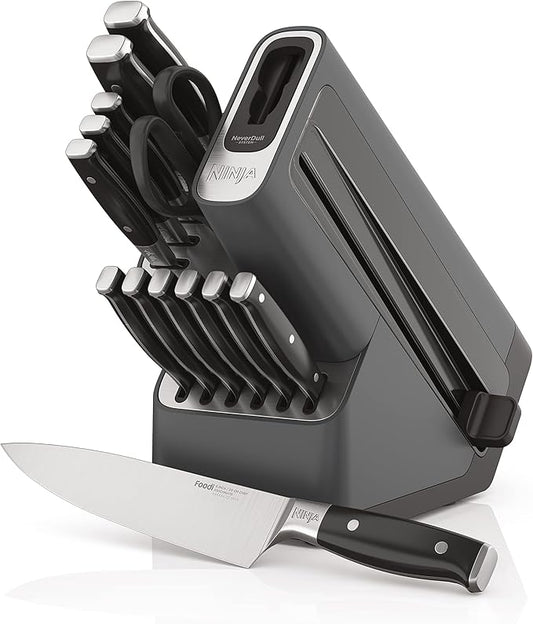 Foodi NeverDull K32014 Premium Knife System, 14-Piece Knife Block Set