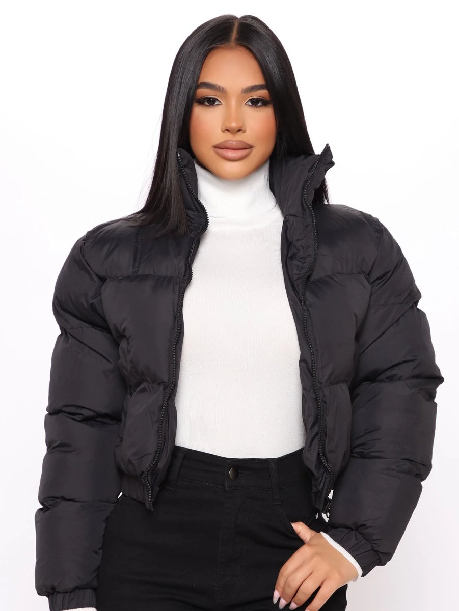 CROPPED MATTE PUFFER JACKET