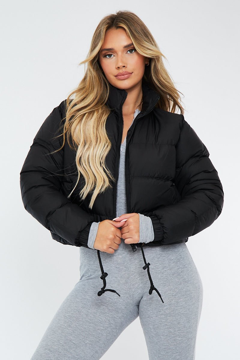 CROPPED MATTE PUFFER JACKET
