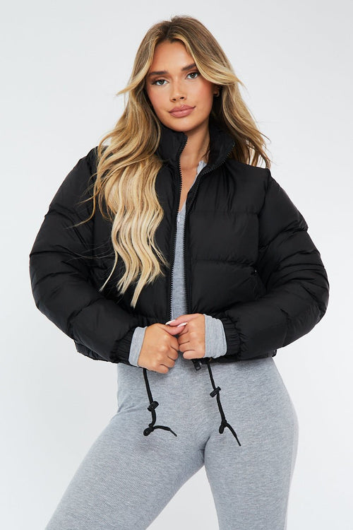CROPPED MATTE PUFFER JACKET
