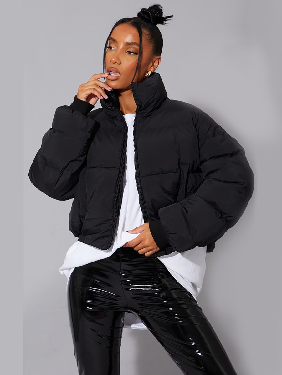 CROPPED MATTE PUFFER JACKET