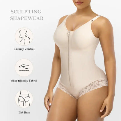 FAJAS COLOMBIANAS BREIF SHORT SHAPEWEAR TUMMY CONTROL BUTT LIFTER SHAPER WITH ZIPPER CROTCH