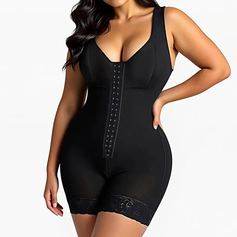 FAJAS COLOMBIANAS SHAPEWEAR FOR WOMEN TUMMY CONTROL POST SURGERY FULL BODY SHAPER BUTT LIFTER WITH ZIPPER CROTCH