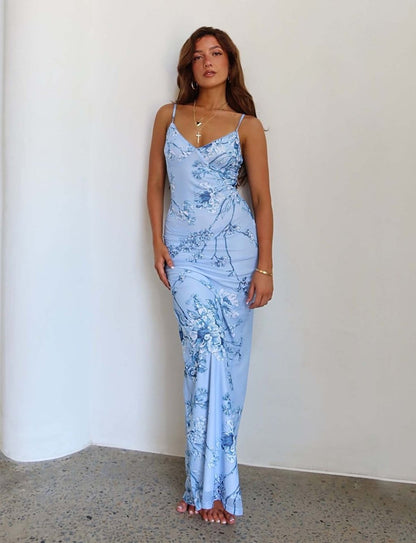 FLORAL PRINT MAXI DRESS