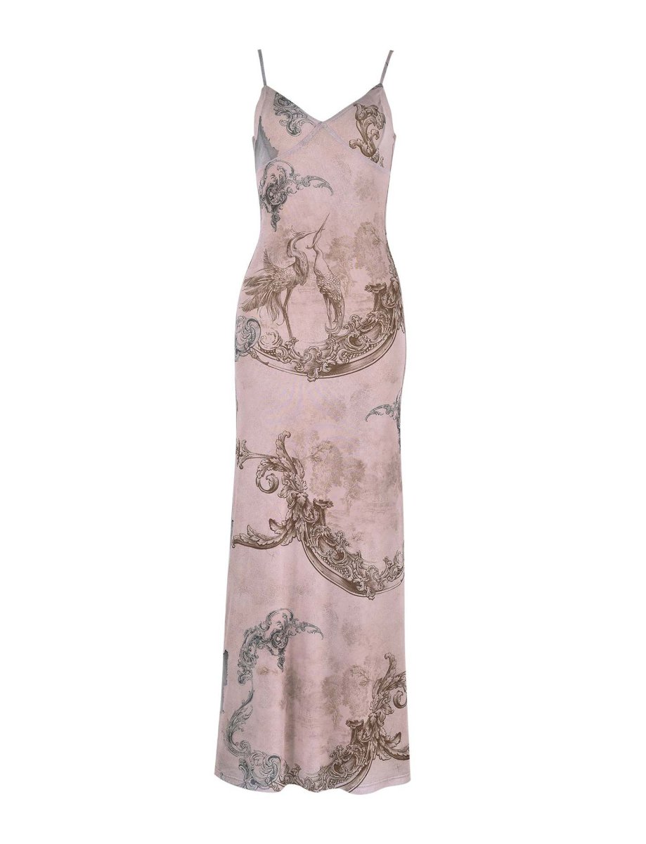 FLORAL PRINT MAXI DRESS