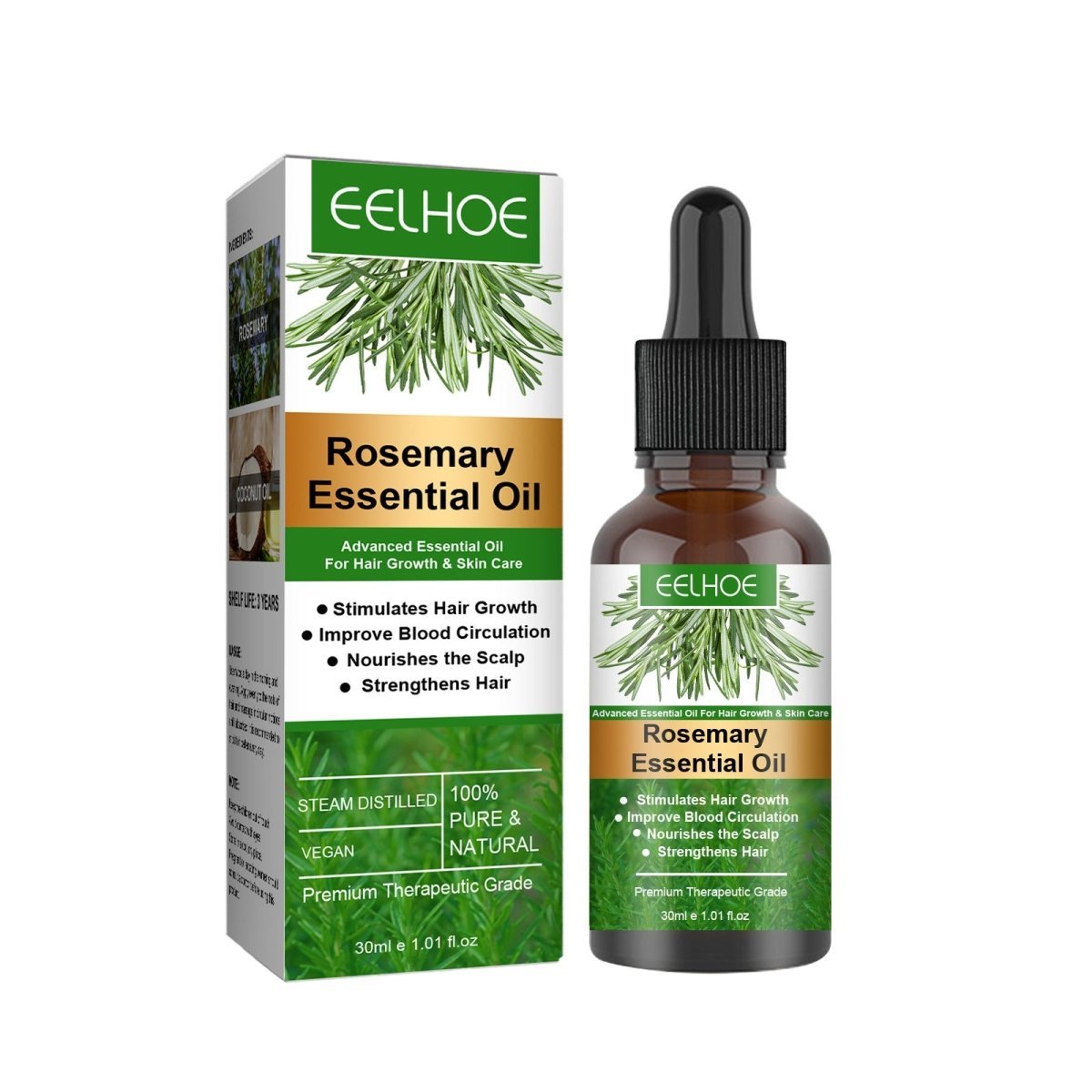 Rosemary Anti-Breakage Nourishing Hair Care Oil (One Free with Therapy Brush)