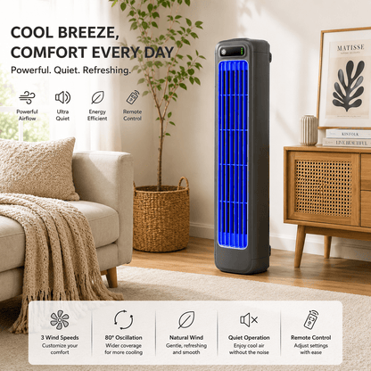 Portable Desktop Cooling Fan | Quiet Personal Air Cooler