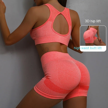 SPORTS BRA & SHORTS SCRUNCH GYM SET