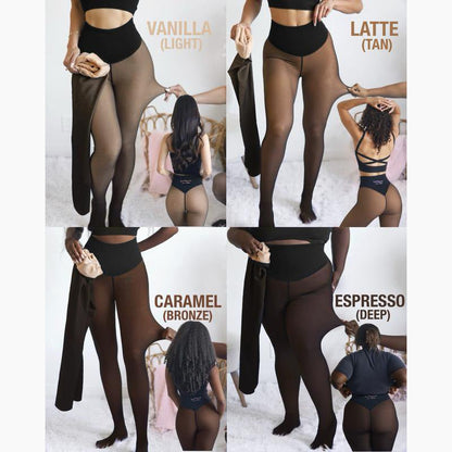 THE ORIGINAL MAGIC FLEECE LINED LEGGINGS. NEW COMPRESSION BAND & ONE SEAM