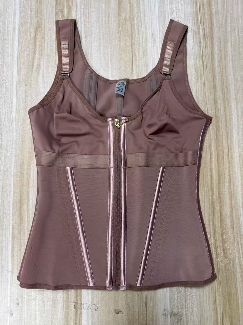 WAIST SHAPEWEAR WITH BRA TUMMY CONTROL GIRDLE WORKOUT SHAPEWEAR WITH ADJUSTABLE SHOULDER STRAP