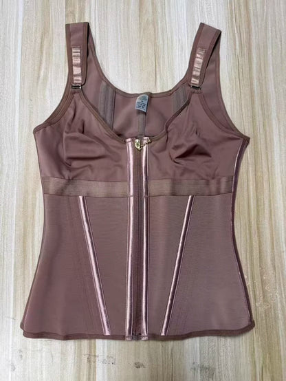 WAIST SHAPEWEAR WITH BRA TUMMY CONTROL GIRDLE WORKOUT SHAPEWEAR WITH ADJUSTABLE SHOULDER STRAP