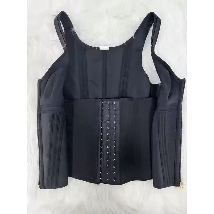 WAIST SHAPEWEAR WITH BRA TUMMY CONTROL GIRDLE WORKOUT SHAPEWEAR WITH ADJUSTABLE SHOULDER STRAP