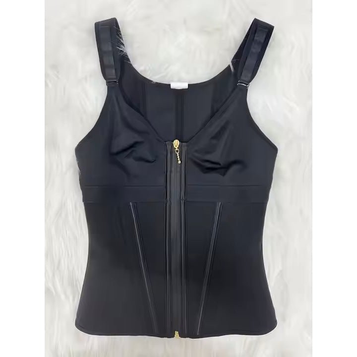 WAIST SHAPEWEAR WITH BRA TUMMY CONTROL GIRDLE WORKOUT SHAPEWEAR WITH ADJUSTABLE SHOULDER STRAP