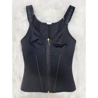 WAIST SHAPEWEAR WITH BRA TUMMY CONTROL GIRDLE WORKOUT SHAPEWEAR WITH ADJUSTABLE SHOULDER STRAP